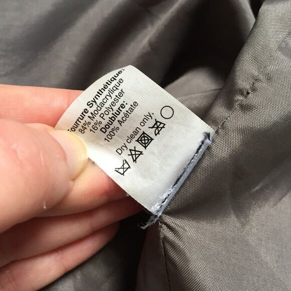 Wearmaster by Madewell faux fur vest J. Crew Mob Wife Wives sz L Sleeveless - Picture 4 of 7